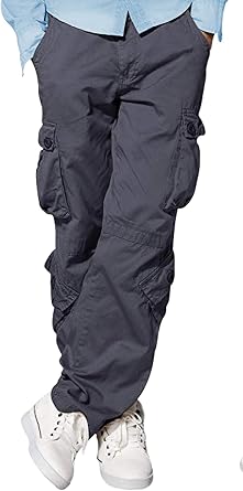 Skylinewears Mens Wild Cargo Pants - Tactical Military Combat Pants, Lightweight 8-Pocket Outdoor Work Trousers