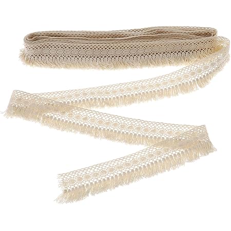 1 Yd Cotton Lace Tassel Trim Ribbon Fringe Fabric Garment DIY Sewing Craft 4cm E - Foto 5