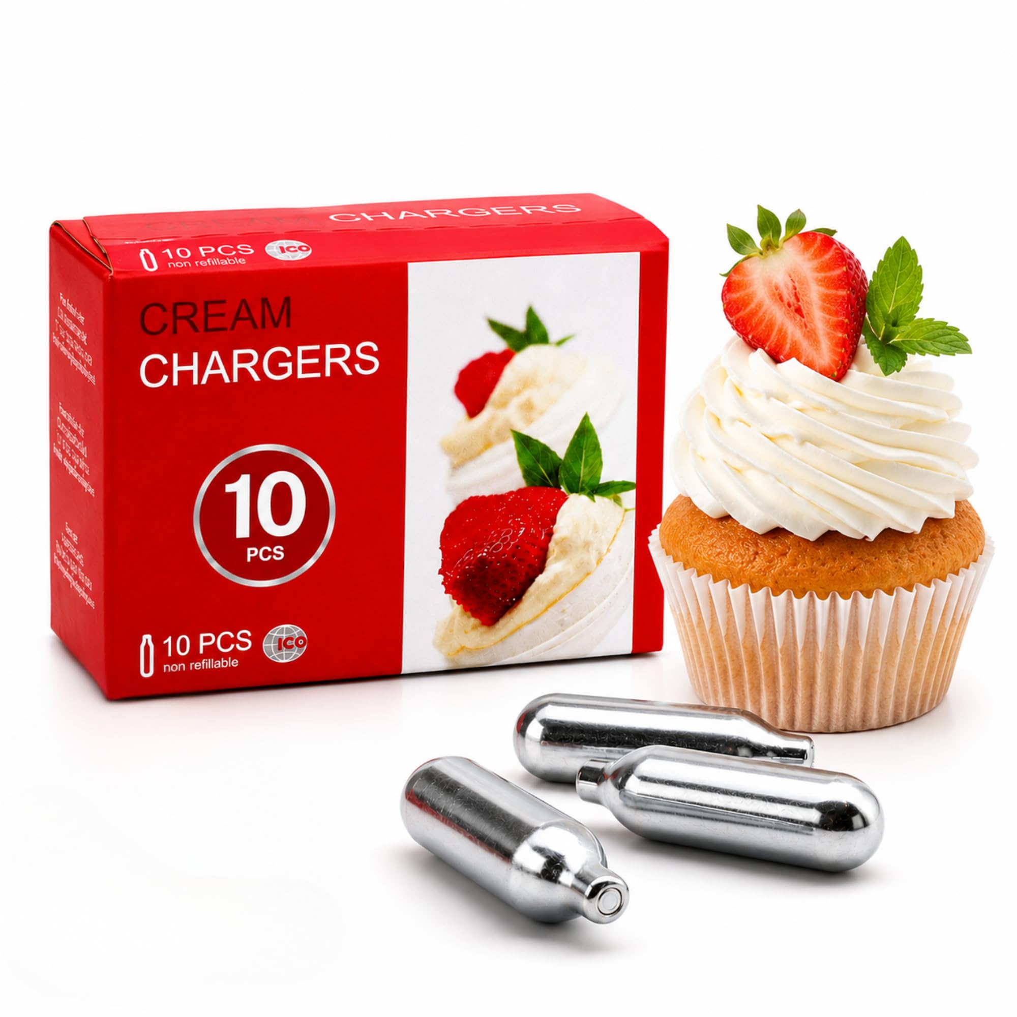 Amazon.com: Whipped Cream Charger (10 Count) 8g N2O, Nitrous Oxide