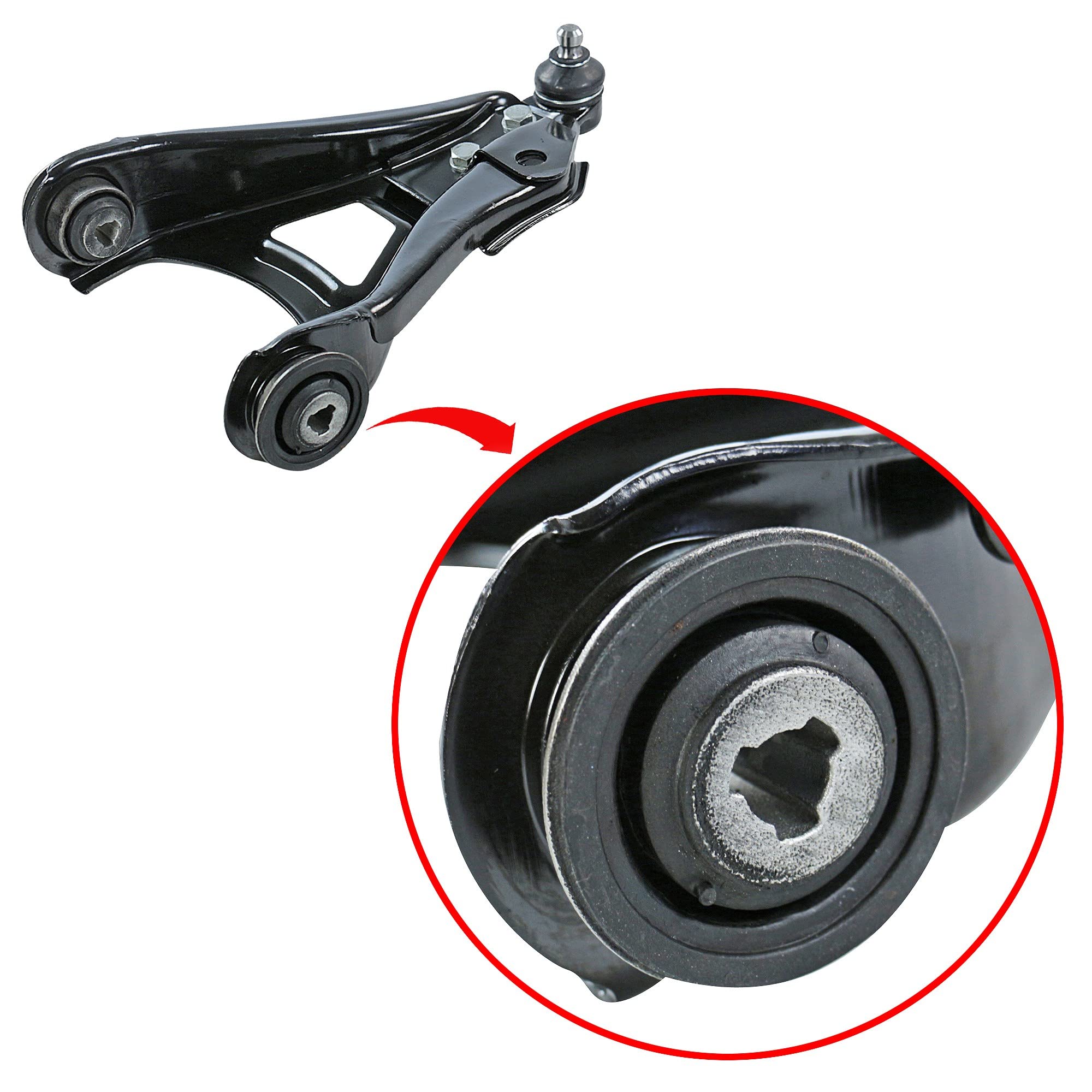 ATEC Germany 2x Brazo de control eje delantero inferior izquierdo y derecho