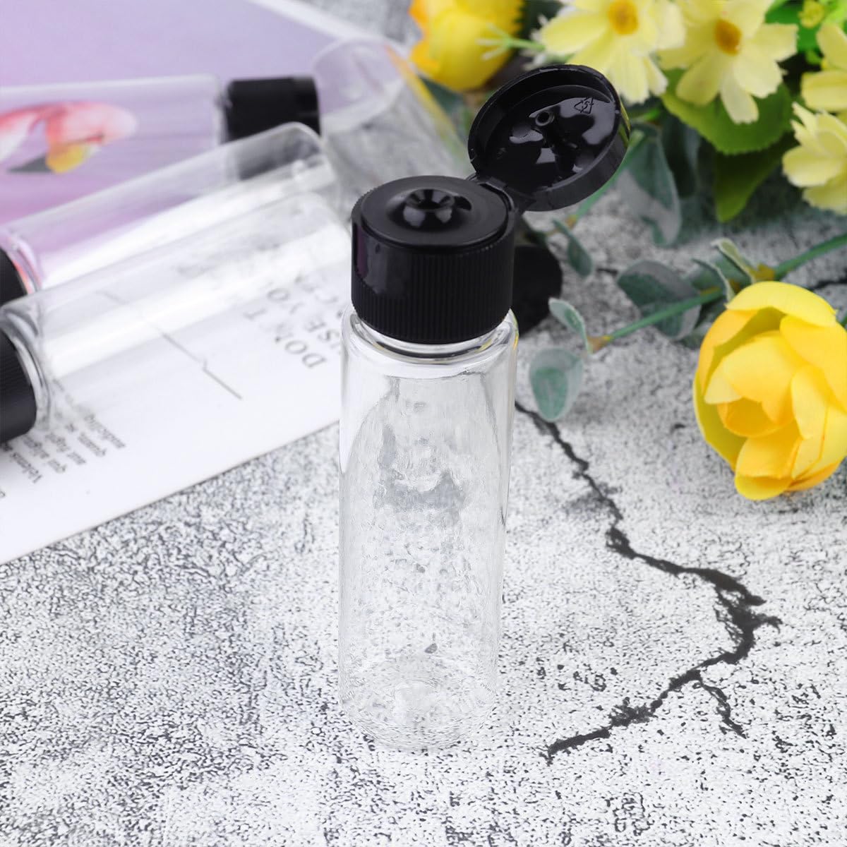 SOLUSTRE 24 Stück 30ml Tragbare Leichte Wiederbefüllbare Flaschen aus Pp und Pet Leere Kosmetikspender für Hautpflege und Reisen Multifunktionale Reisebehälter