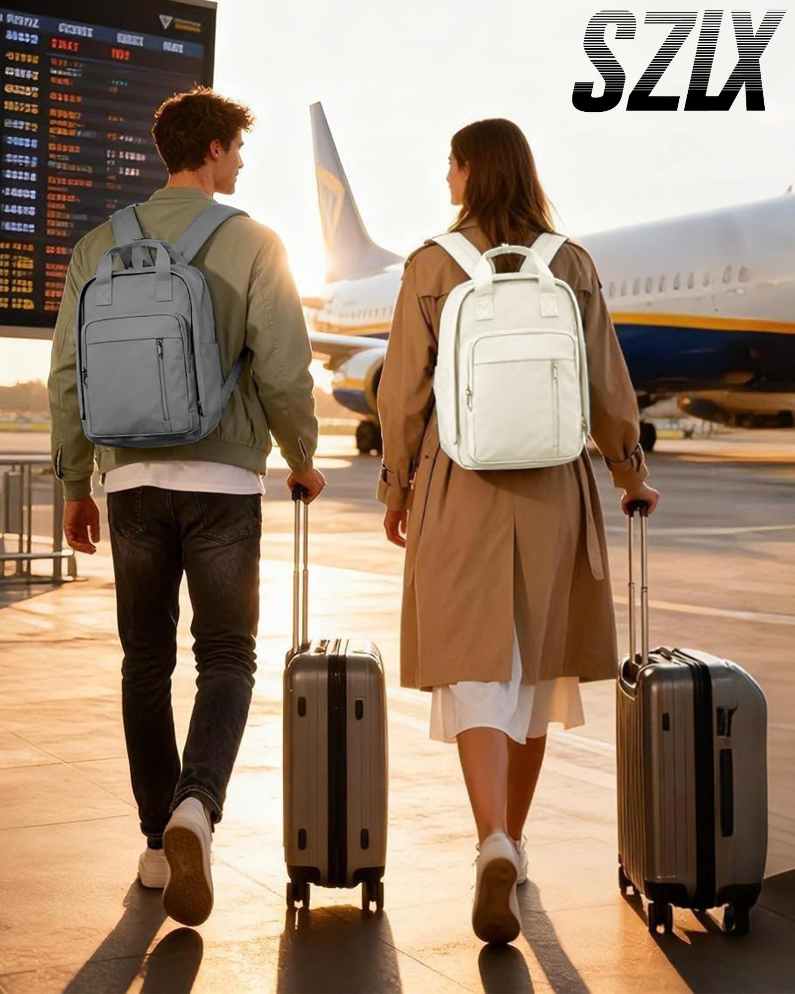 SZLX Zaino A Vuoto Bagaglio A Mano Donna, Zaino Airbag Con Sistema Di Vuoto Per Viaggi, Ryanair Viaggio Ruscksack Dimensione Cabina Con Pompa Impermeabile Uomo Valigia A Vuoto