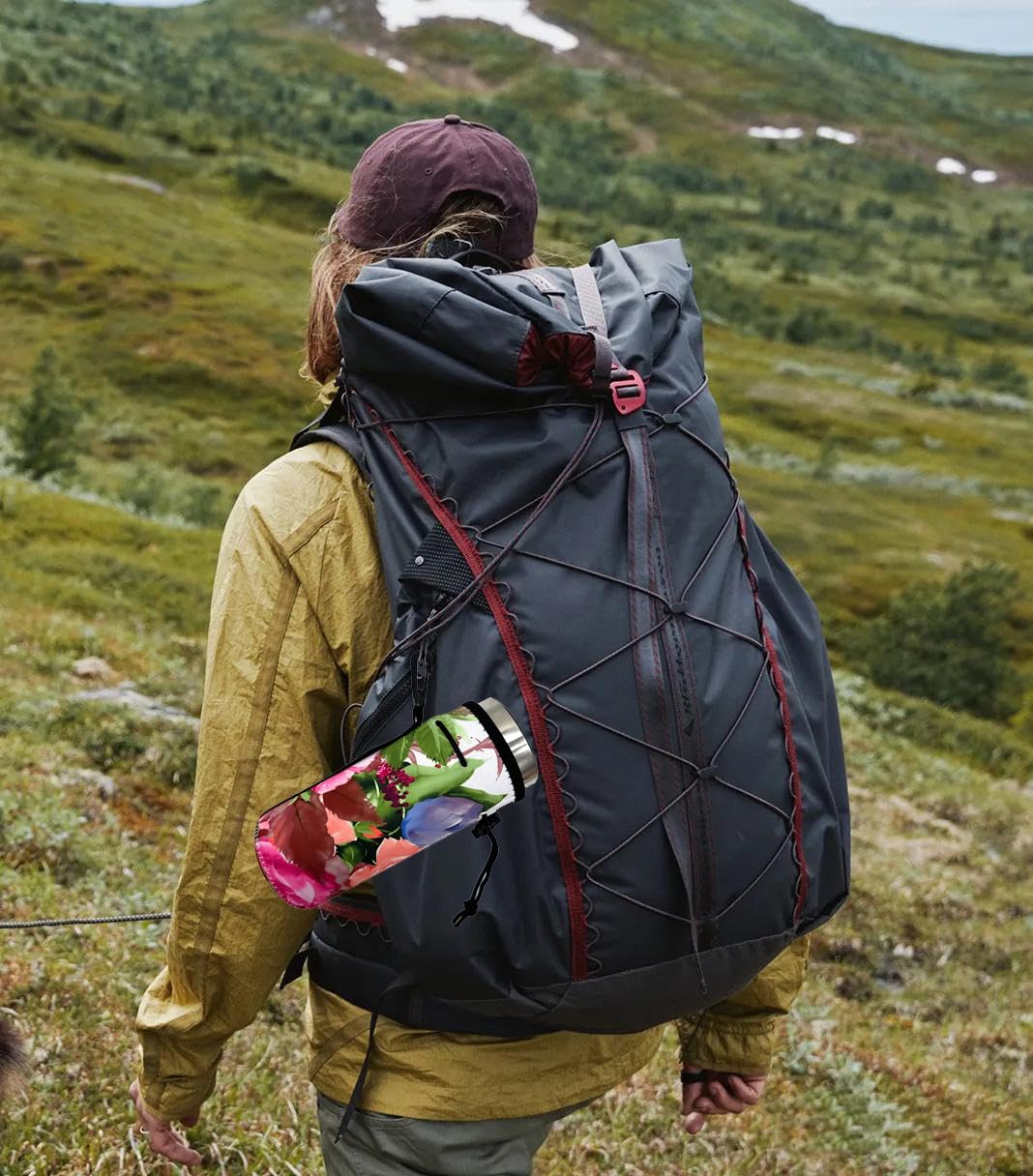 NETILGEN Housse De Bouteille D'eau Avec Bandoulière Pour Bouteille De Glace Et Feu De Football, Sac De Transport Réglable Pour Randonnée, Camping, Course à Pied