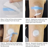 Vista 7 de HONYOU Libre 2 Plus Fundas para Sensores & Parches Adhesivos para Sensor CGM Impermeables Freestyle para Libre 1/2/3 Plus, Hipoalergénicos y Libres