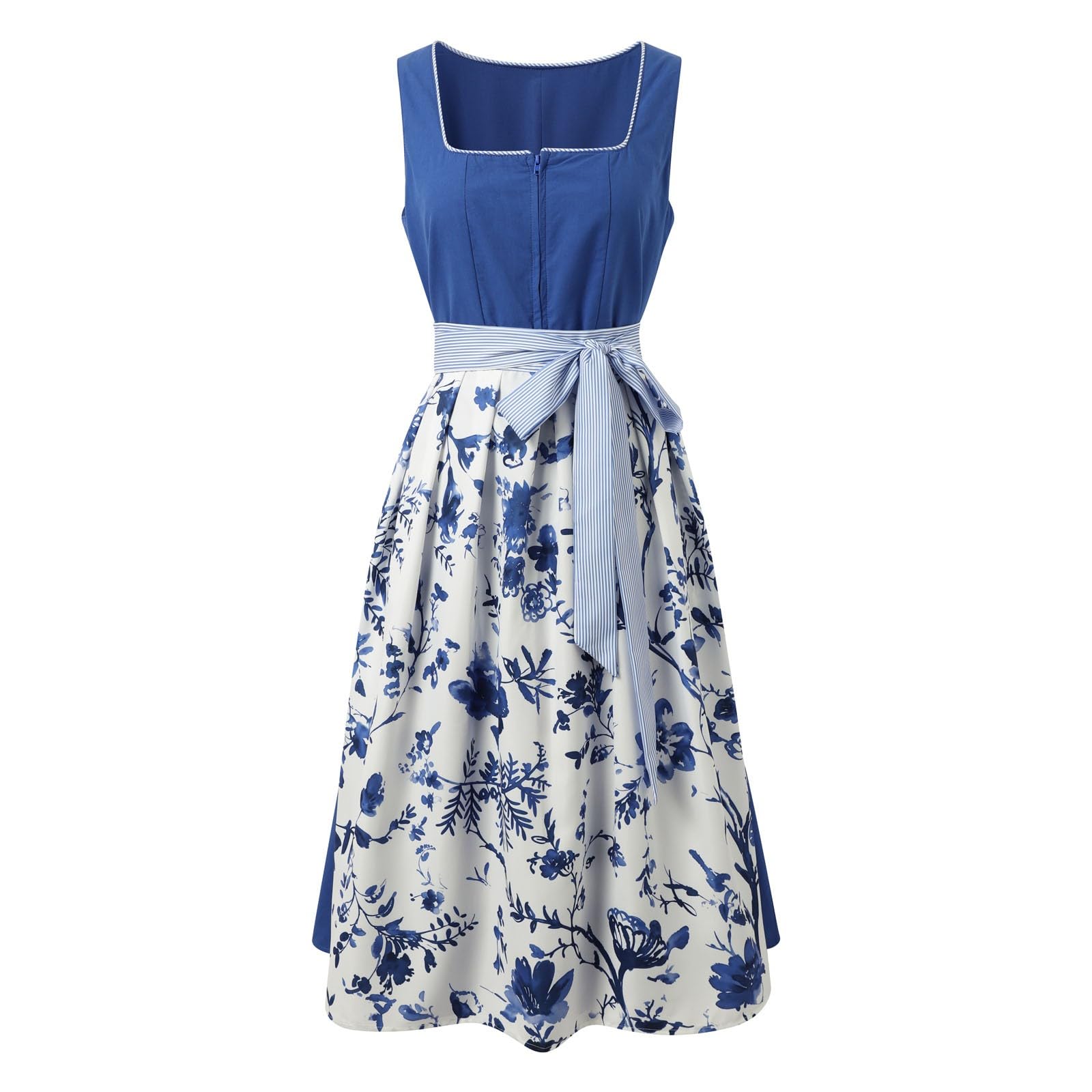 Dirndl Damen Midi Trachtenrock 70 cm Lang Diendl Komplettset Kurz Modern Dirndlkleid Grosse Grössen Maxi Kostüm Oktoberfest Outfit Dindl Kaufen Hochgeschlossen