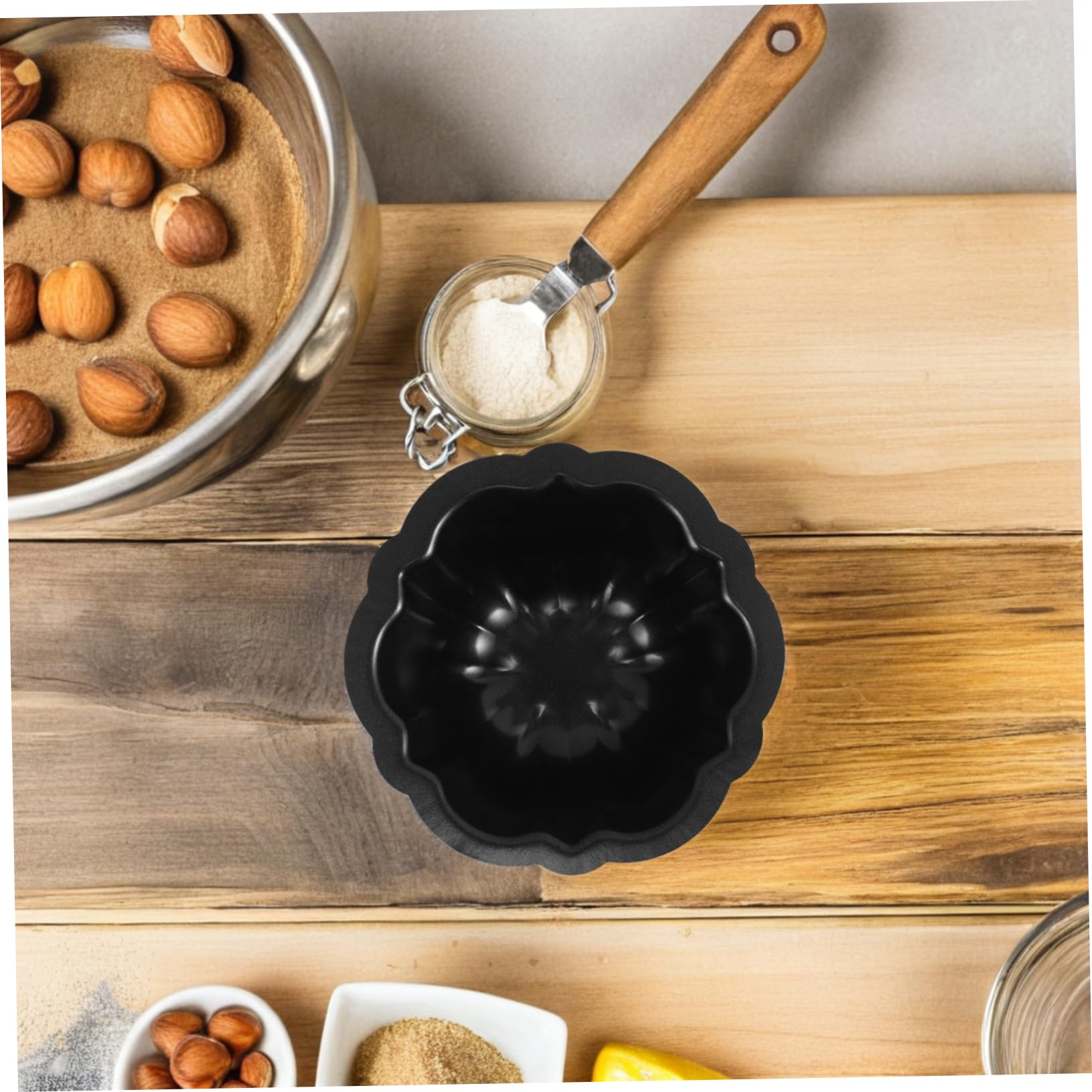Mikinona Molde para Pasteles 10 Piezas de Acero al Carbono Negro | Diseño Antiadherente, Patrones de Dibujos Animados Creativos, Fácil de Guardar