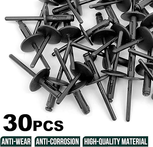 Miniatura 5 de 30PCSFender Liner Bumper Cover, Nylon Wheel Arch Trim Cover Nylon Remache Compatible con BMW X1 X3 X4 X5 X6 Series OEM 51777171004 51747985914