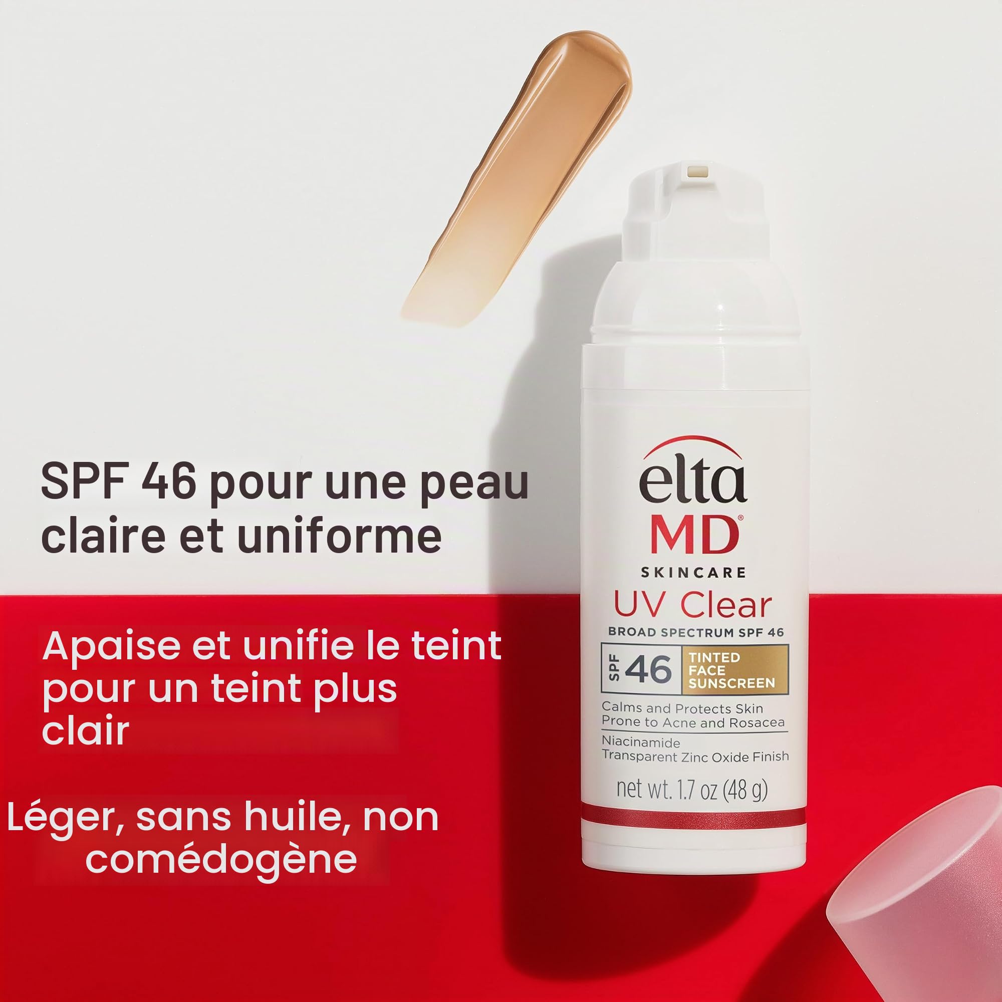 EltaMD UV Clear Facial Sunscreen SPF 46 - Tinted For Unisex 1.7 oz Sunscreen