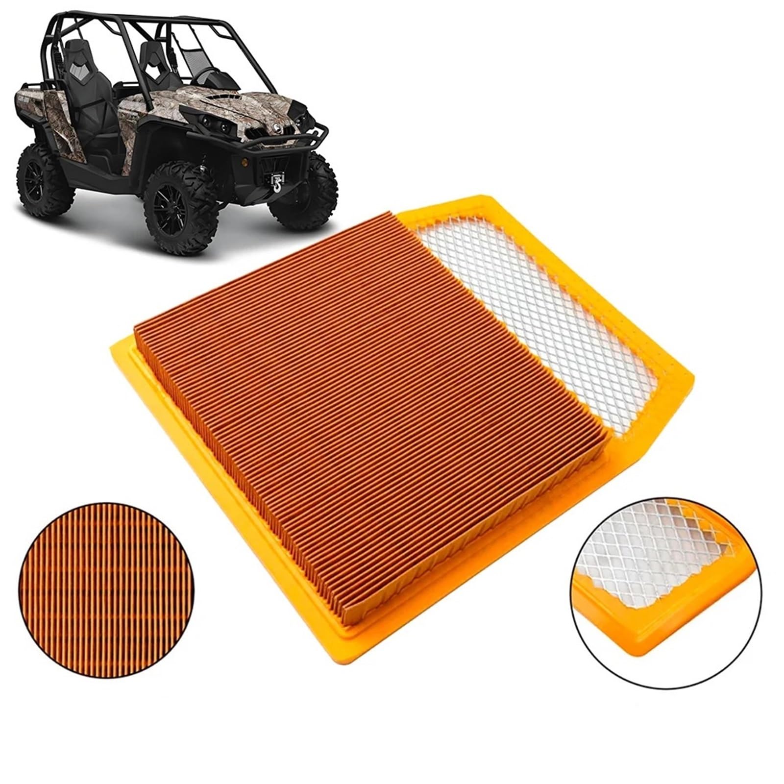 Kompatybilność z Pit Bike crossowym‌ Filtr wlotu powietrza silnika motocykla Element filtra powietrza pasuje do Can-Am UTV 4x4 Maverick 1000R Commander