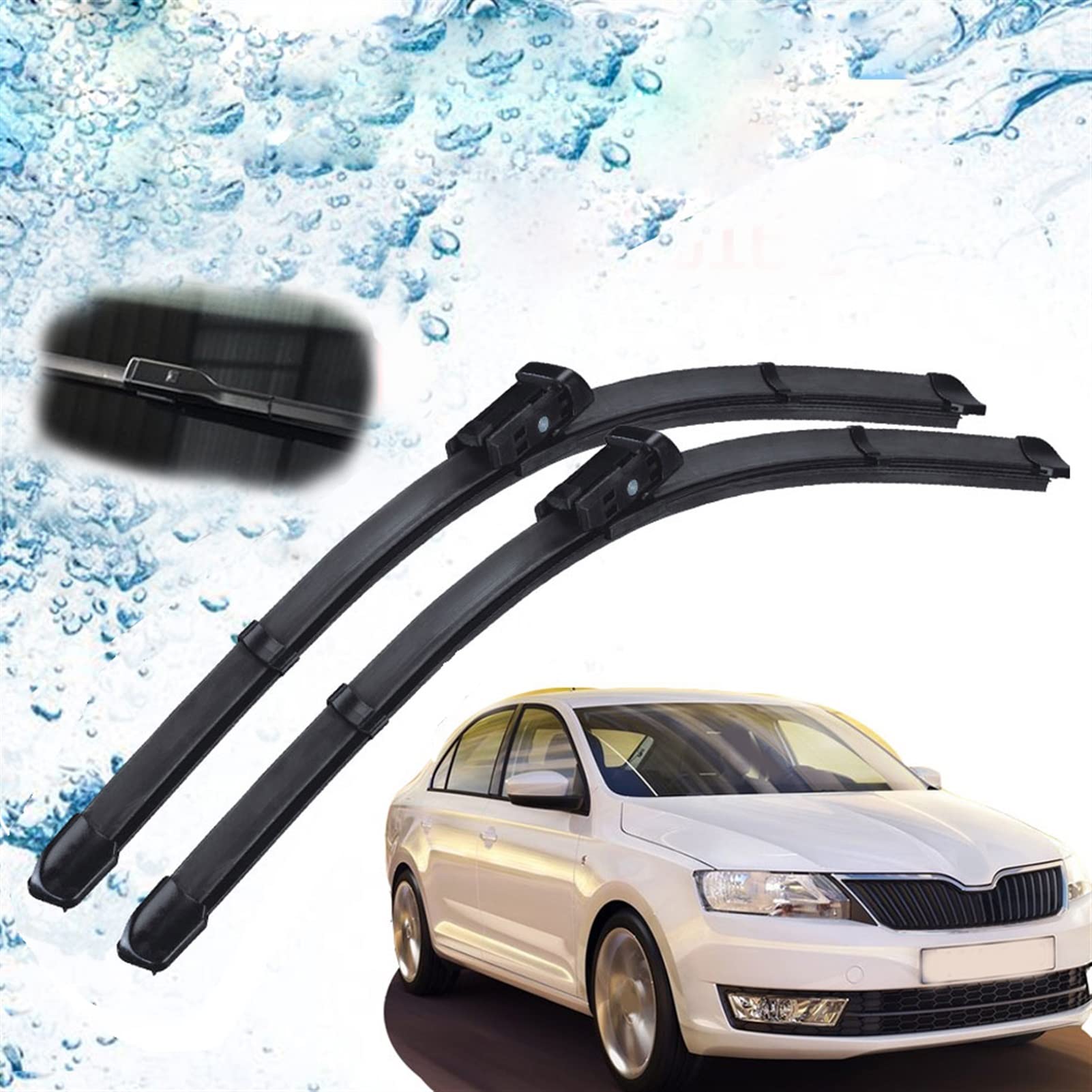 Pièces d'Essuie-Glace Skoda Rapid 2012-2016 Accessoires Pare-Brise Lames Essuie-Glace Avant
