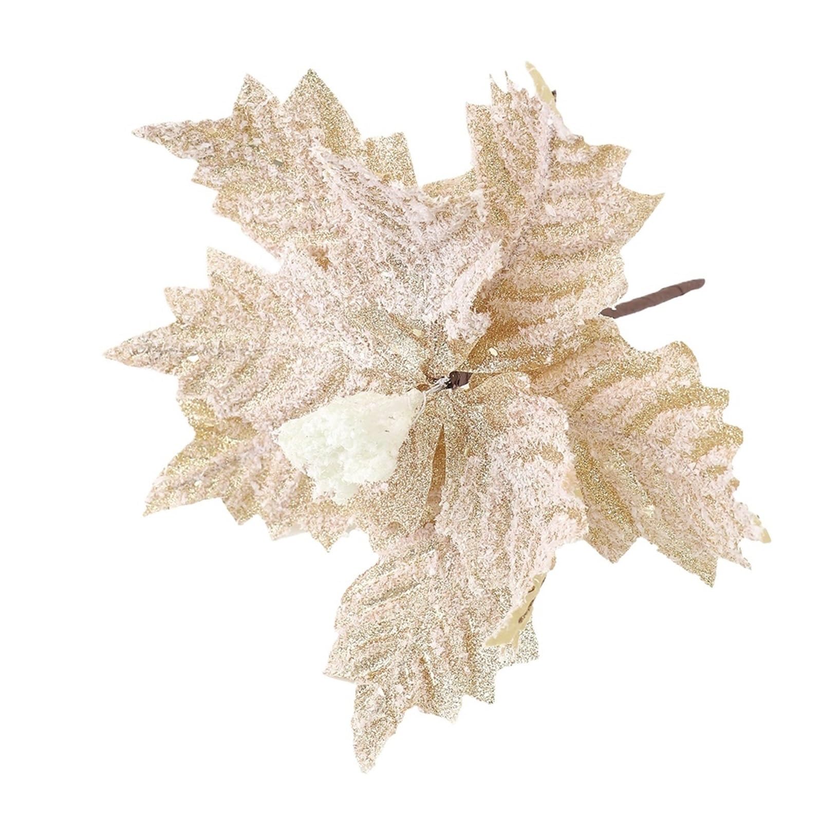 Casetlong 1Pc Artificial Flowers 24/28CM Fake Flower Tree Decoration For Home Decor Ornament DIY Garland Accessories(C Champagne)