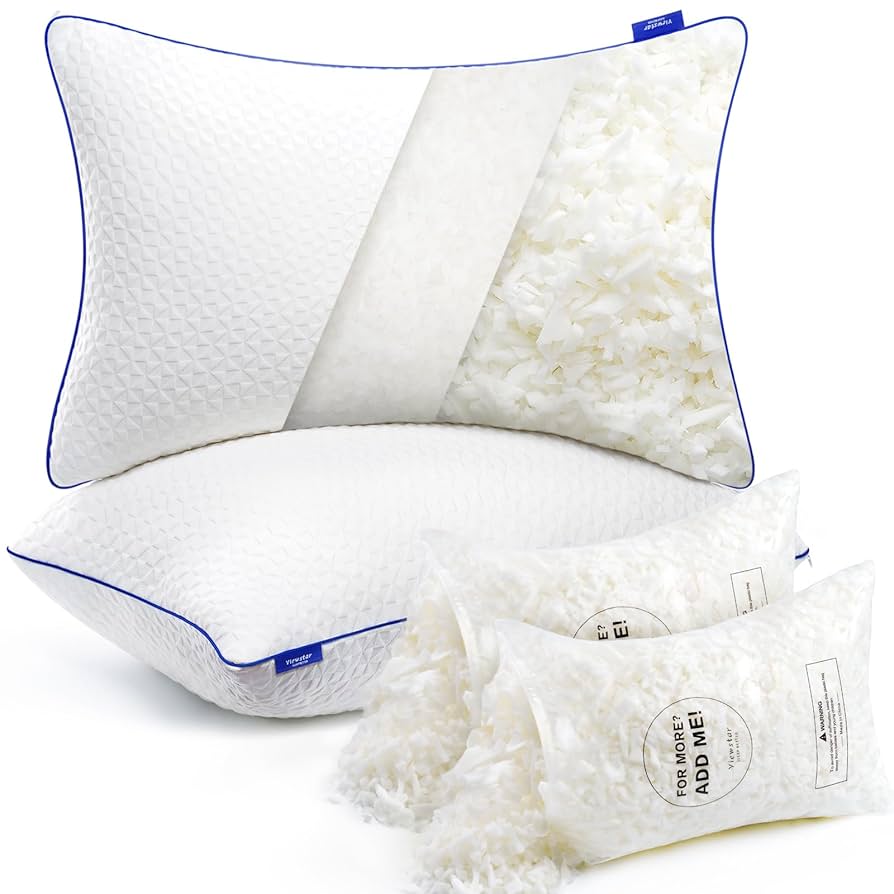 BRIAN SLEEP PILLOW スタンダードサイズ Amazon.com: viewstar King Size Pillows Set of 2, Firm