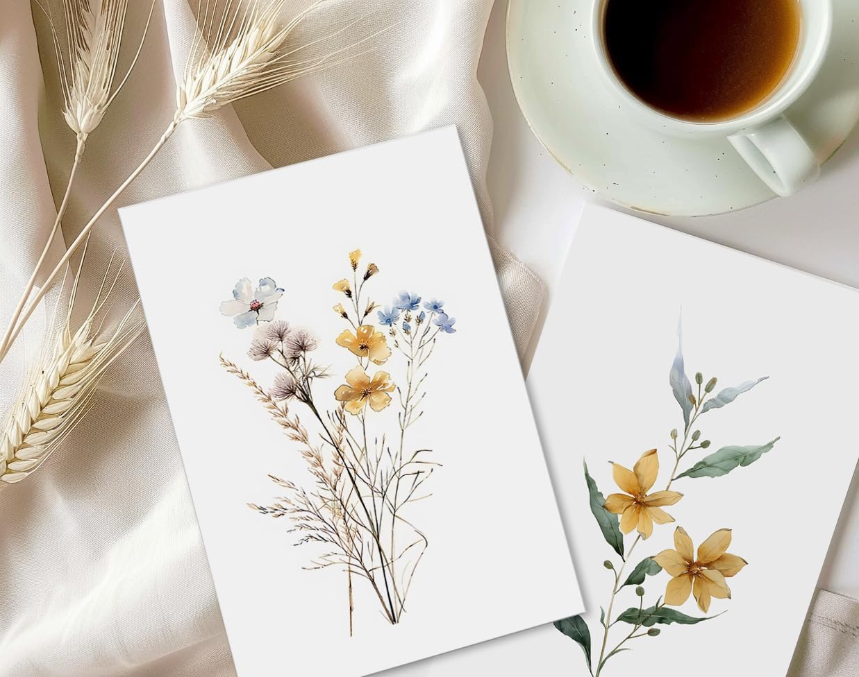 Blank Note Cards,Blank Cards and Envelopes 4x6”,Set of 20 Floral Design Blank Greeting Cards with Envelopes and Stickers for All Occasions - Image 7