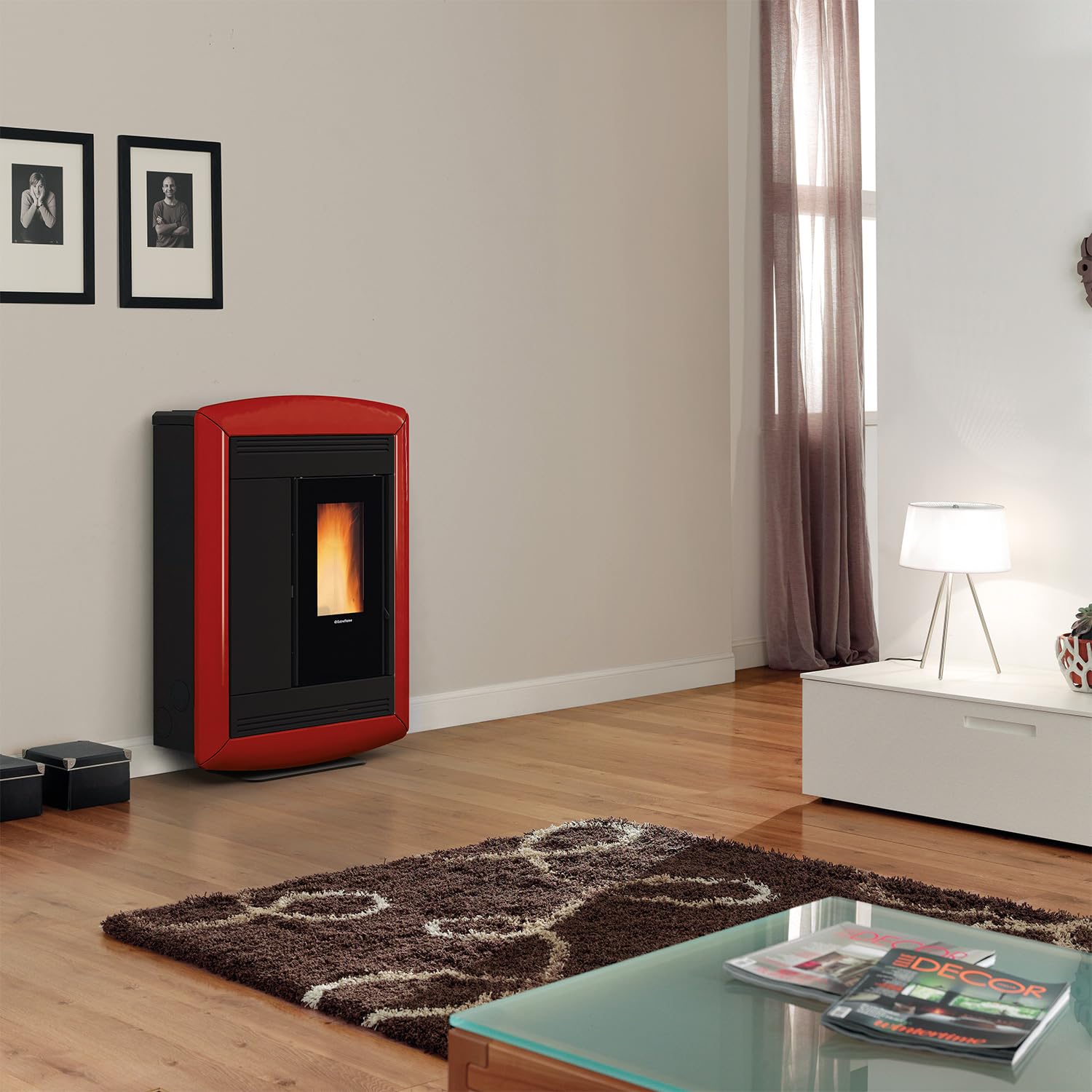 Stufa pellet Extraflame canalizzata slim