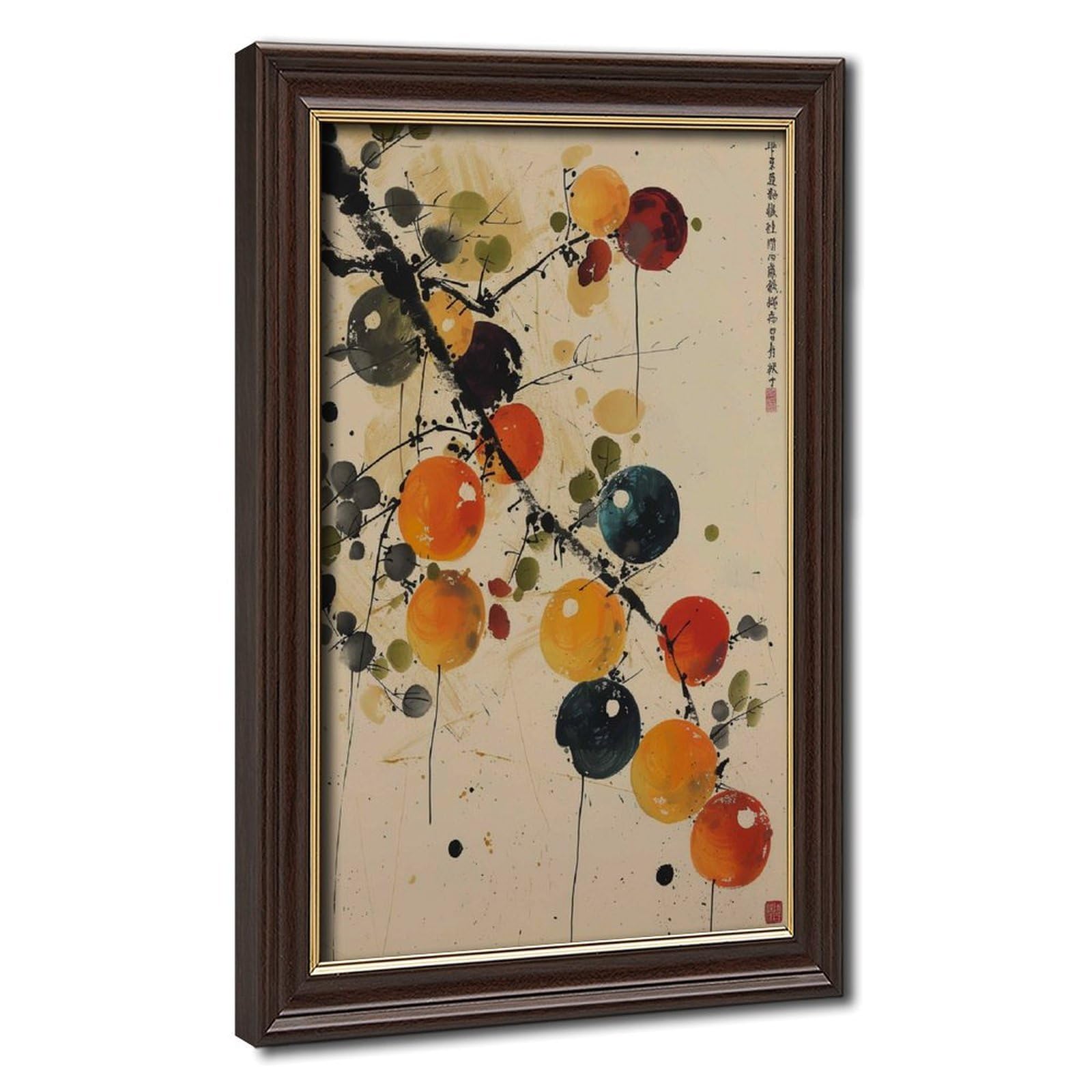 Bareronor Persimmon Canvas Poster Bedroom Decor Landscape Office Room Decor Gift 24" L X 36" W
