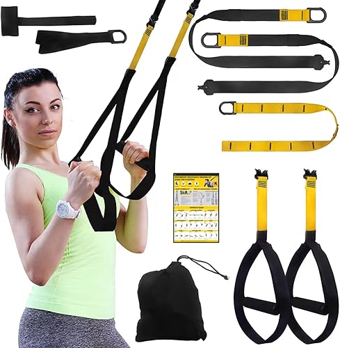Kit de entrenamiento de resistencia para el hogar, correas de entrenamiento de resistencia para entrenamiento de cuerpo completo, bandas de