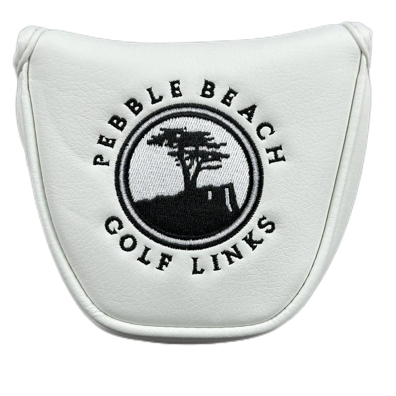 Couvre club de golf putter demi-lune blanc housse protection tête