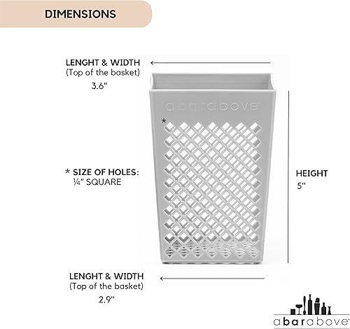 Miniatura 5 de A Bar Above Cesta para lavavajillas  Cesta de paja de plástico para lavar pajitas reutilizables púas de cóctel y objetos pequeños  Accesorios de