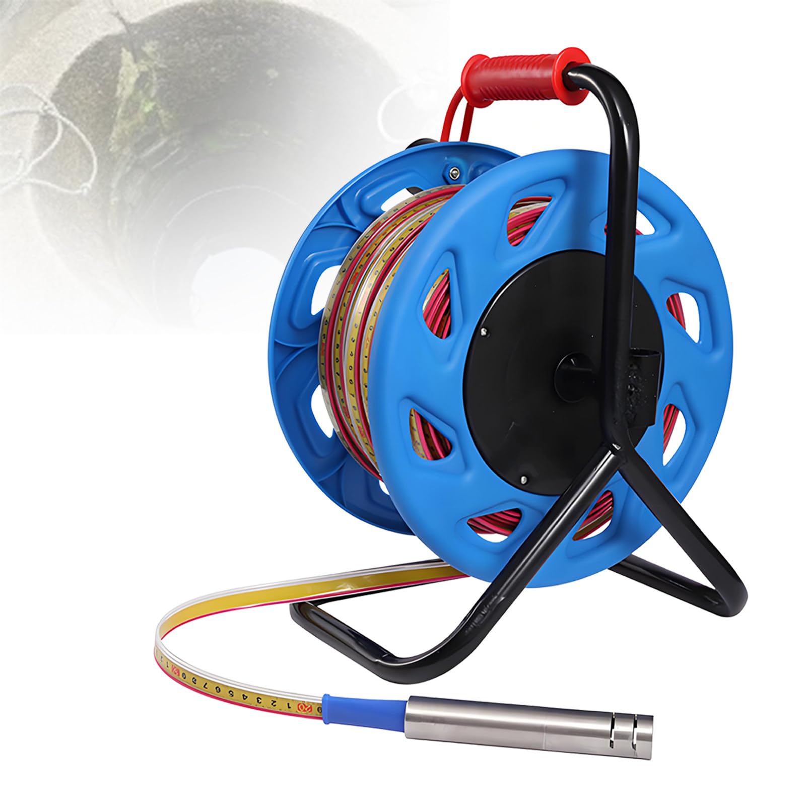 YNIYUJKL Water Level Meter For Groundwater Depth Measurement, Deep Well Water Level Gauge, Indicator With Fixed Probe And Steel Tape, For Wells And Boreholes, 20M,300m