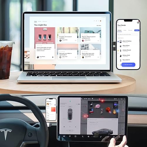 Miniatura 7 de imluckies Soporte magnético para teléfono portátil, clip de montaje lateral ajustable para monitor de computadora compatible con iPhone 141312