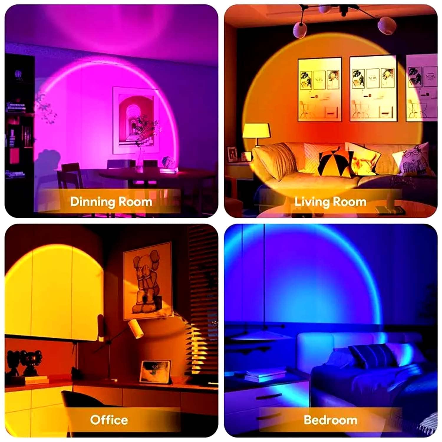 RGB Sunset Lamp - Romantic Mood Lighting -8 RGB Sunset Lamp - Romantic Mood Lighting -8