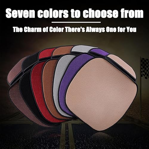 Miniatura 6 de Funda inferior para asiento de automóvil, paquete de 2 cojines para asiento delantero del conductor o pasajero con bolsillo, universal,