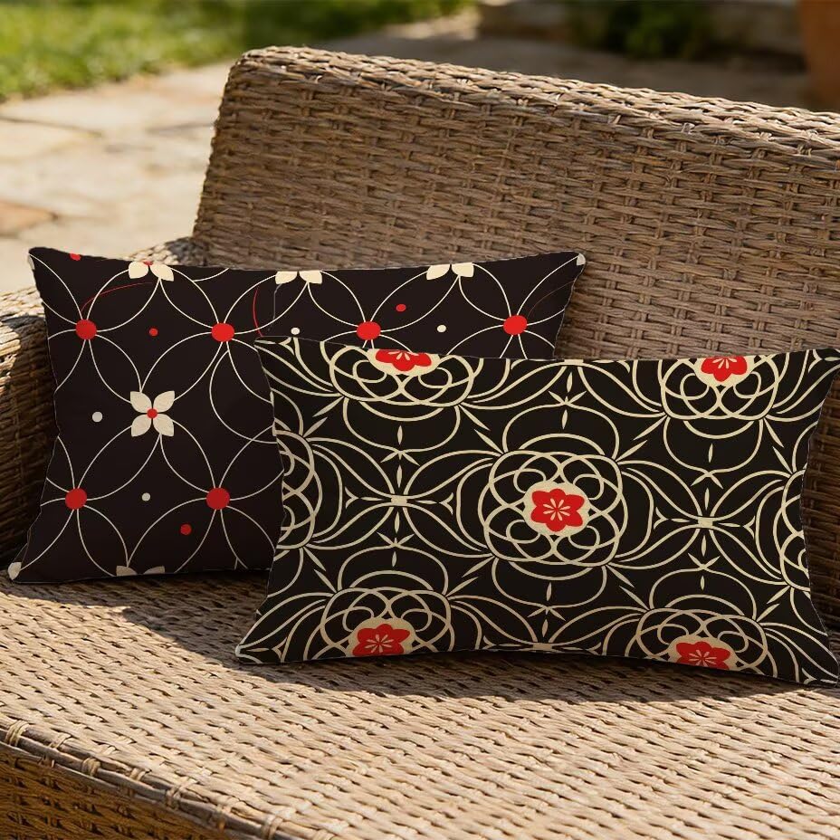 Fundas cojín exterior 40x60 cm impermeables para sofá de palets jardín 2
