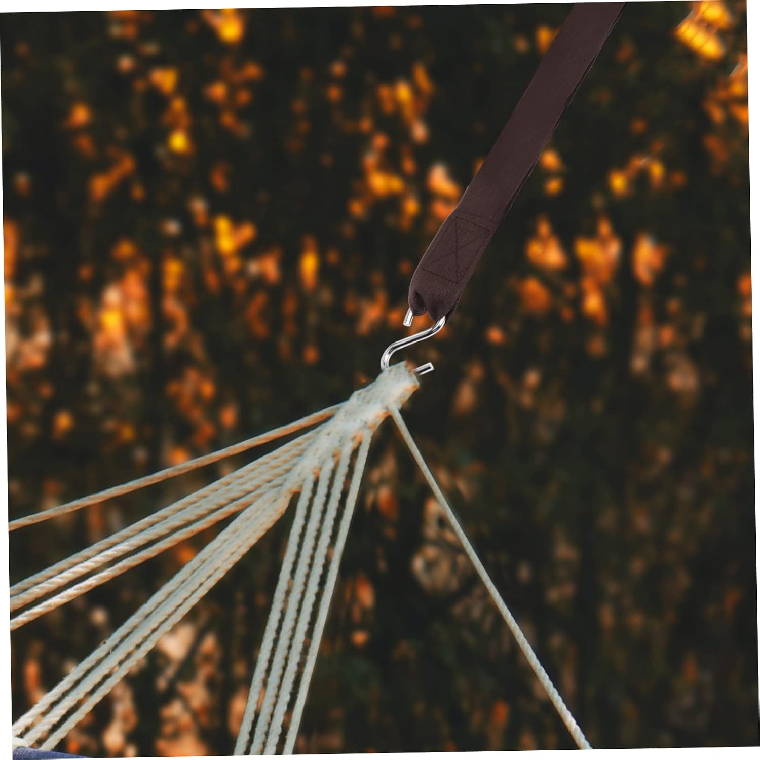 YARNOW 4pcs Hammock Tree Hanging Wrap Straps Nylon Circle Ring Band s Hooks Swing Straps Hanging Kit