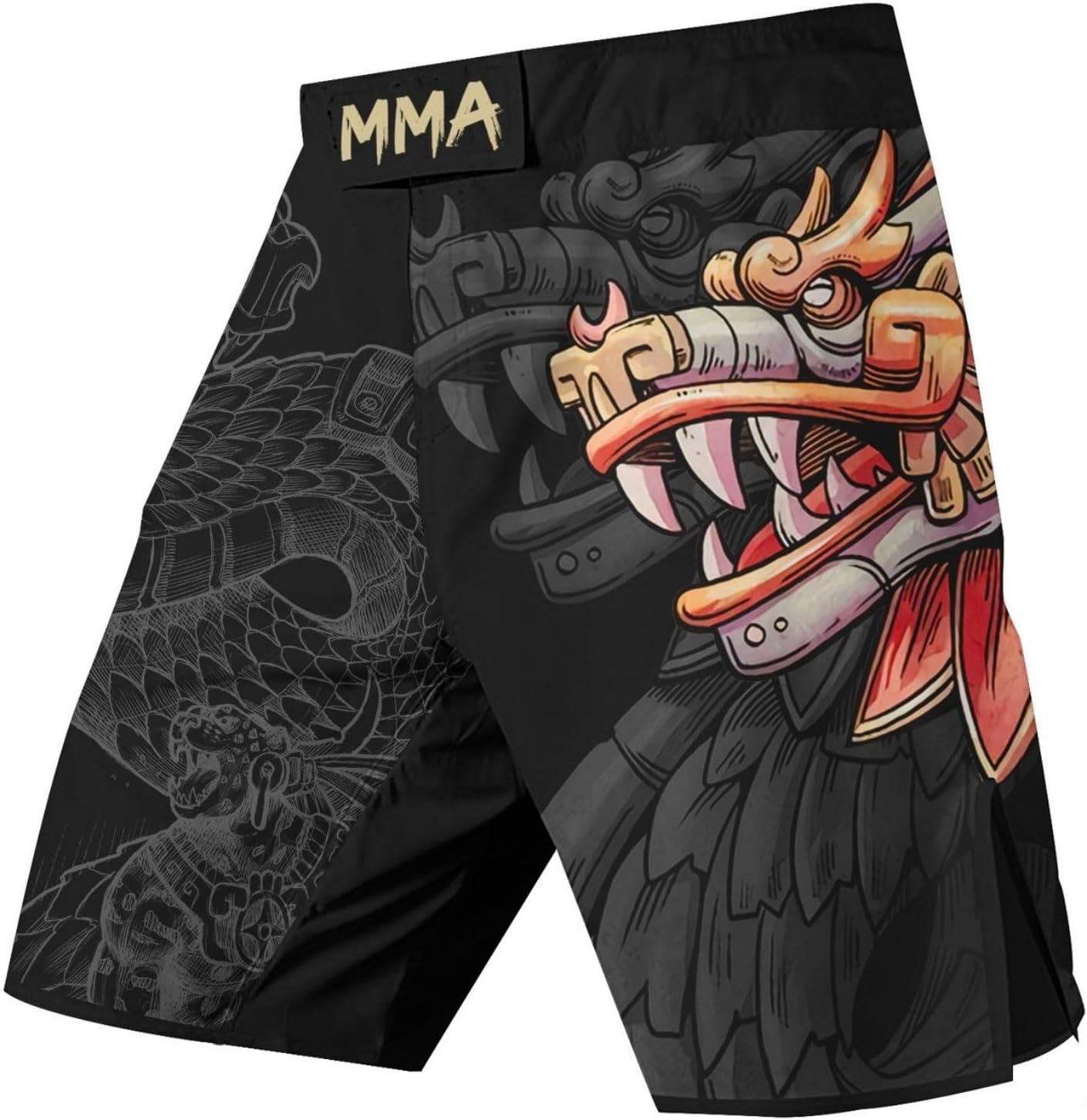 Aztec Shorts Breathable Fabric, Jiu Jitsu Shorts for Men, Muay Thai Shorts Men, Birthday Gift