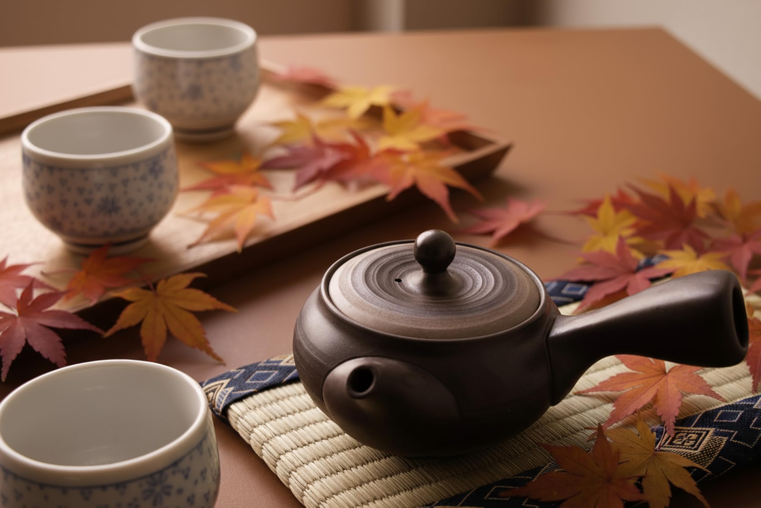 Asayu Japan Kyusu, Theiere Japonaise traditionnelle, Ceramique Nippone, Teapot Kurofuki, Artisanat ancien