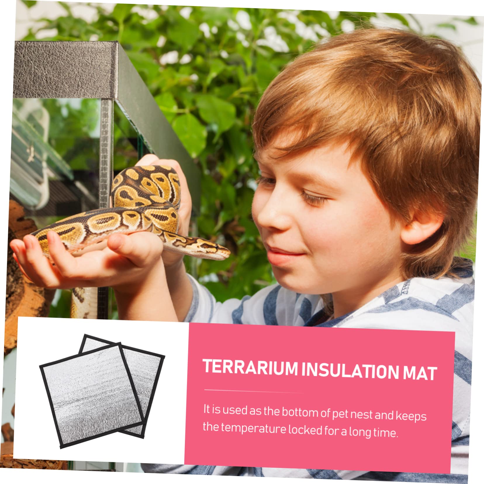 DOITOOL Snake Warming Pad Insulation Mat Reptile Heating Pad for Cold Weather 2 Pack