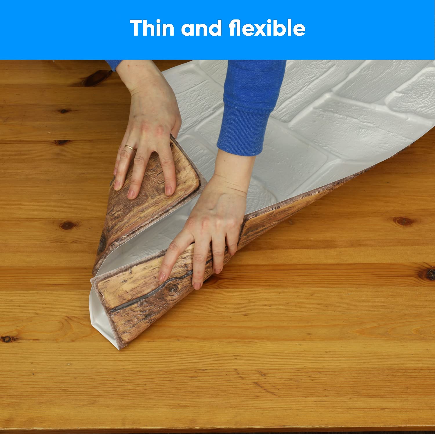 Pannelli di parete in PVC 3D decorativi piastrelle rivestimento (14, Casetta In Legno Di Pino)