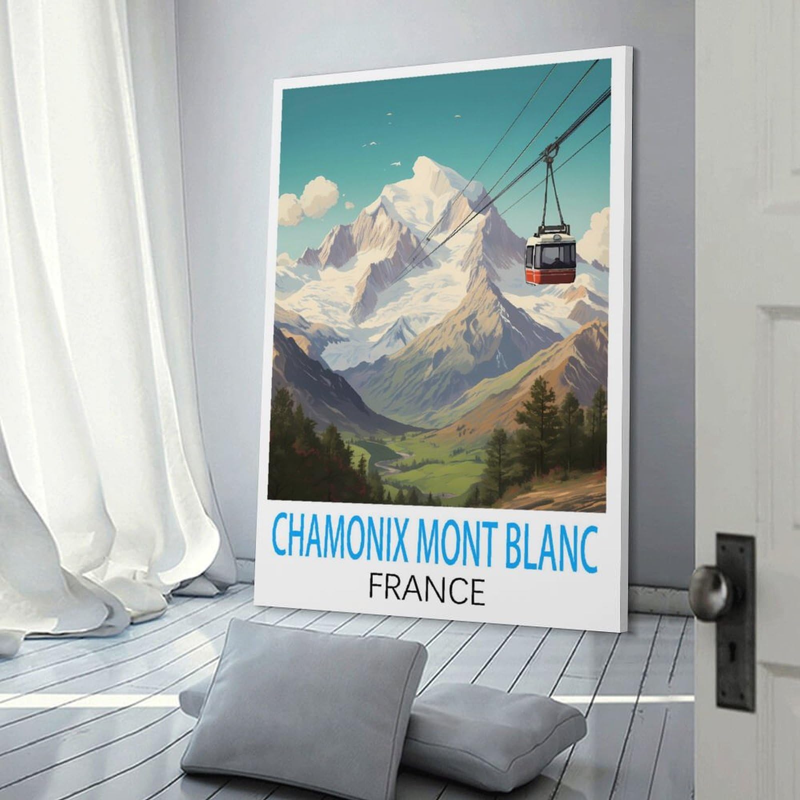 Tirage Albuminé Chamonix-Mont-Blanc – Vintage 8x8 Cm (circa 1880)