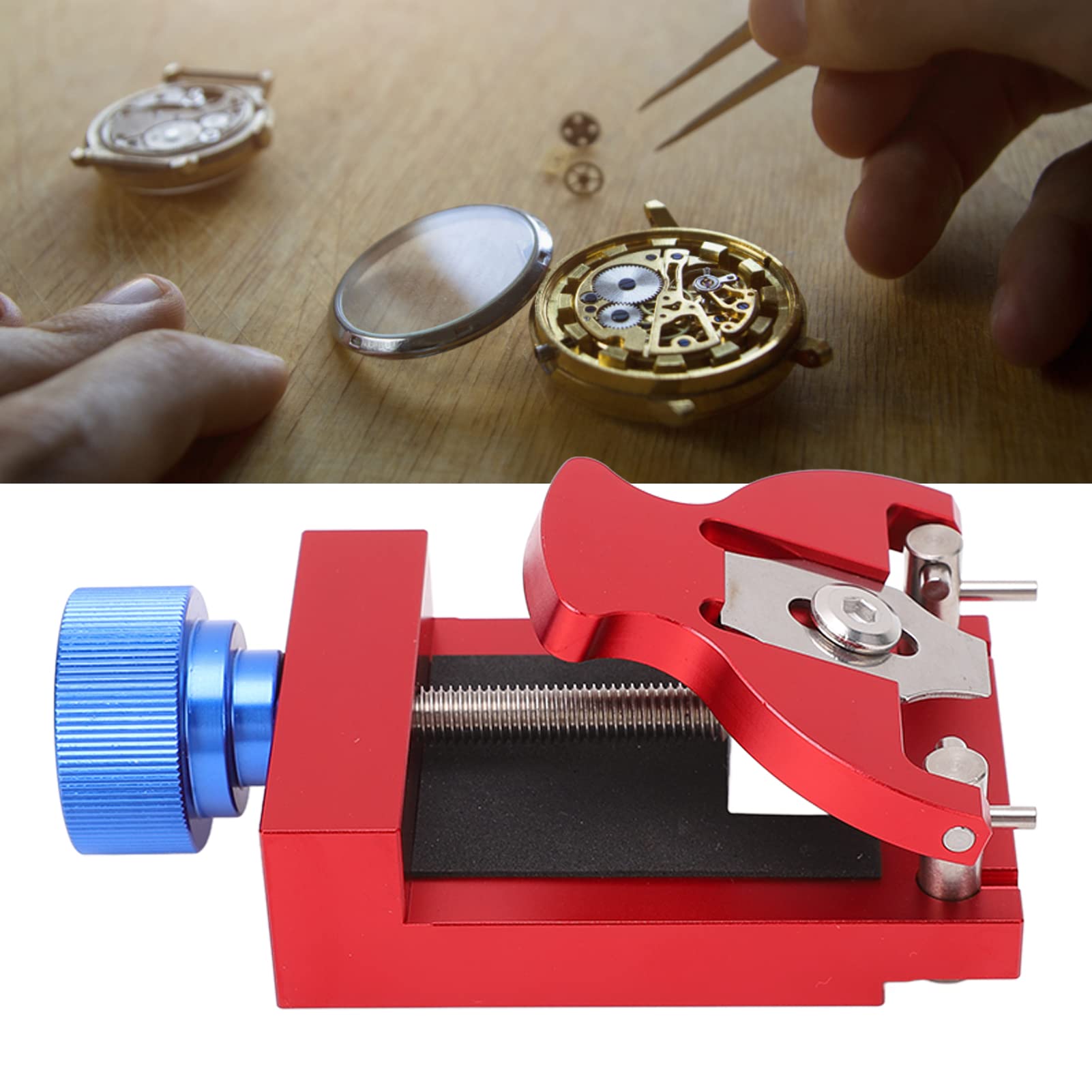 kit riparazione orologi Strumento Porta Orologio In Acciaio Inossidabile Con Cuscinetto In Gomma: Morsetto Per Versatile Per Orologiai E Appassionati Di Riparazioni attrezzi orologiaio