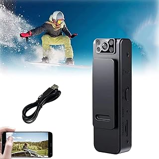 MEFESE 2023 New HD 1080P Noise Reduction Camera, Body Cameras with Audio and Video Recording, Portable Wearable Video Recorder, 180° Rotatable Lens, Night Vision Recorder (Size : Basic Version)