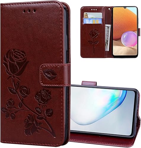 Funda tipo cartera para Xiaomi Redmi Note 11 Pro 4G5G, diseño de flores de rosa, a prueba de golpes, funda de piel sintética con cierre magnético y