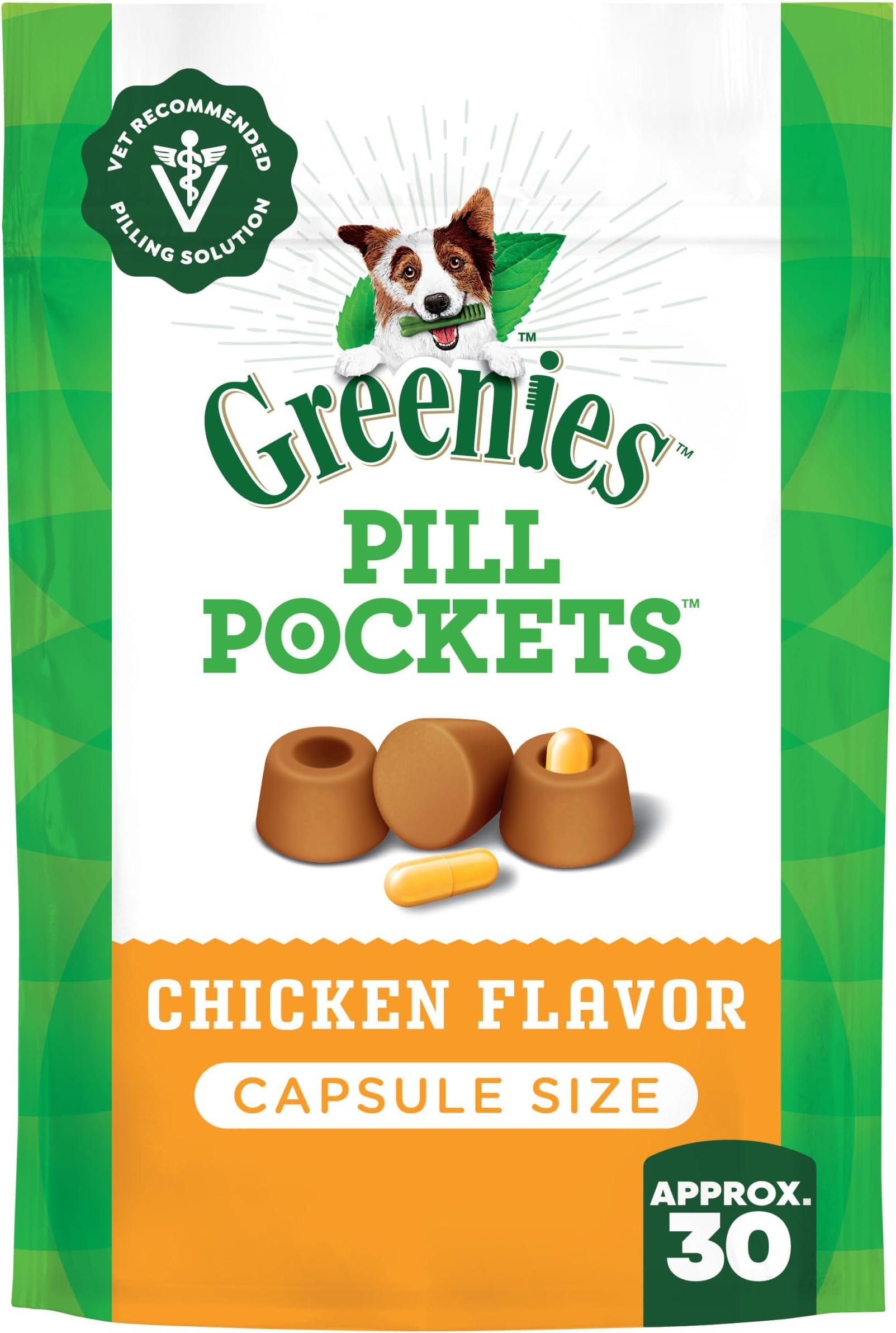 Pill Pockets, Chicken, 7.9 oz, for Capsules