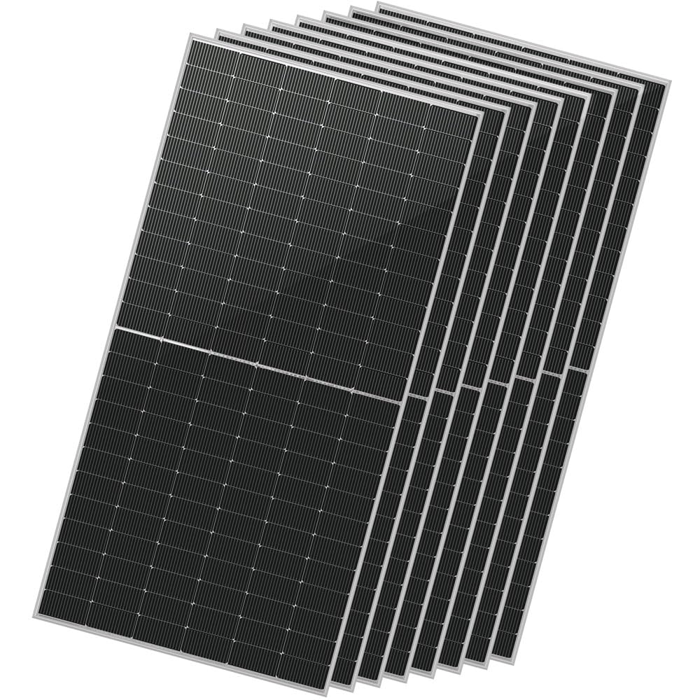 sungoldpower 16bb n-type 8pcs 560w bifacial perc solar panels monocrystalline,high efficiency solar panel for charging station,rooftop,household,marine,rv,on/off grid solar system(8pcs 560w bifacial)