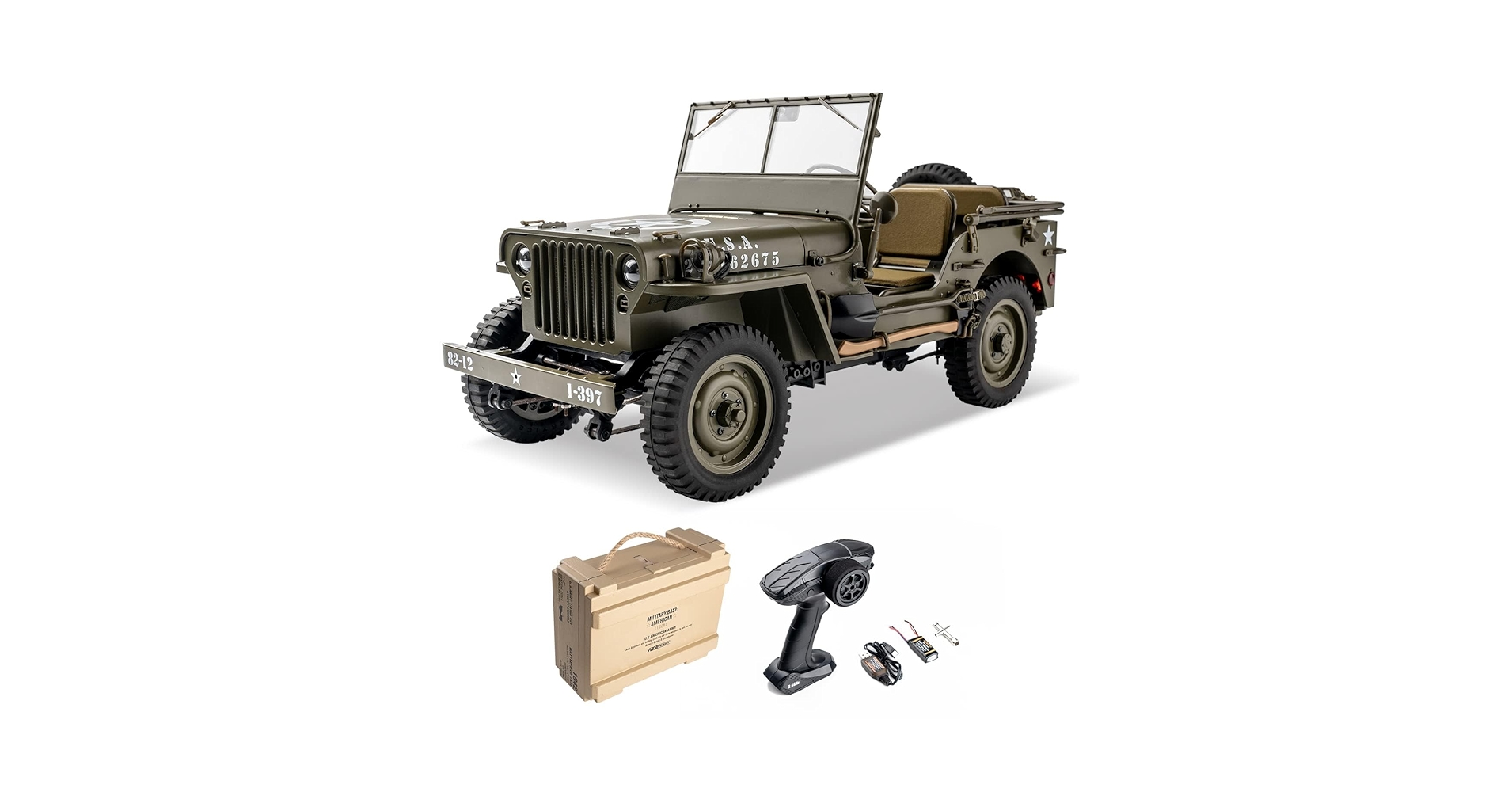 RocHobby 1/12 1941 MB RCジープ4x4 WOWRC RocHobby 1/12 1941 MB Scaler RC Jeep 4x4 Hobby Grade