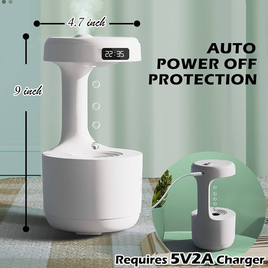 デスクトップ加湿器 楽天市場】加湿器 小型 USB デスクトップ タワー型 ホワイト