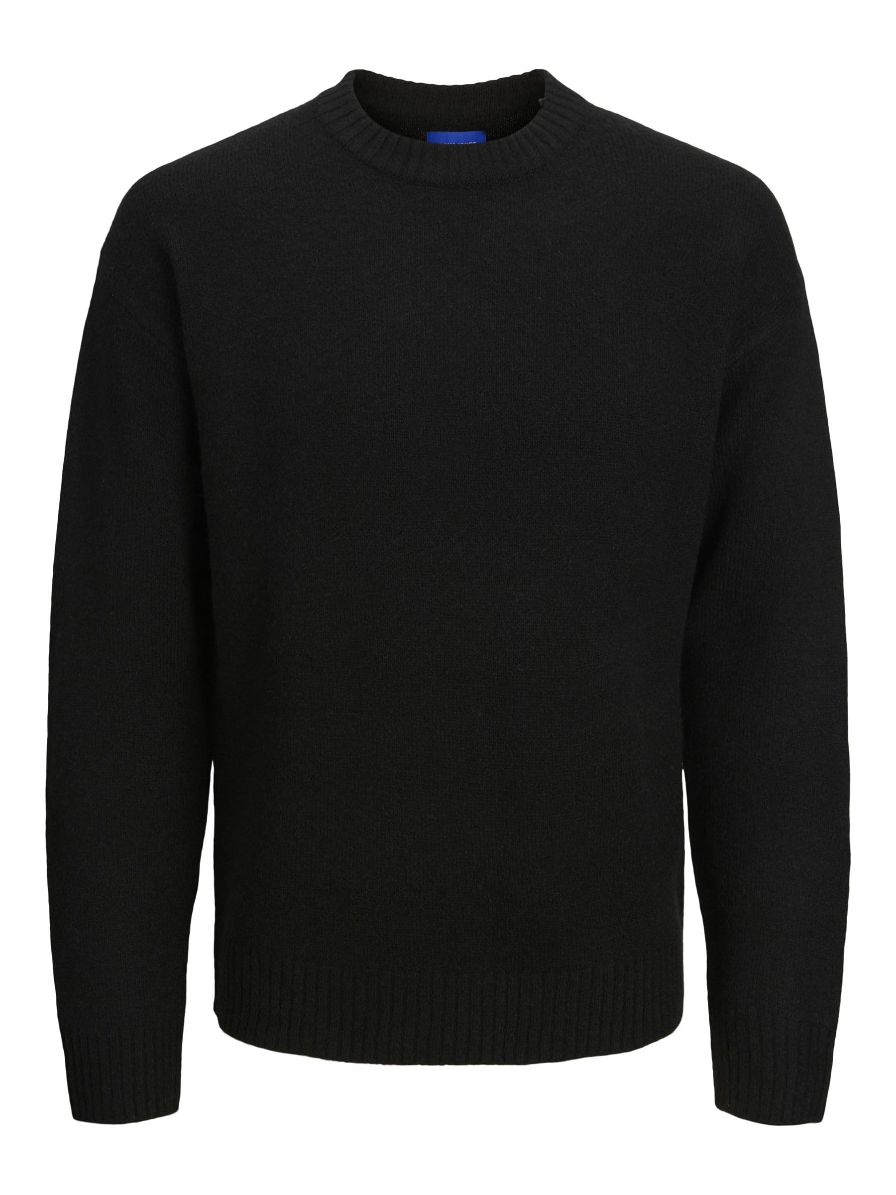 JACK & JONES Knitted Pullover Plain Knitted Pullover XS, Black, XS
