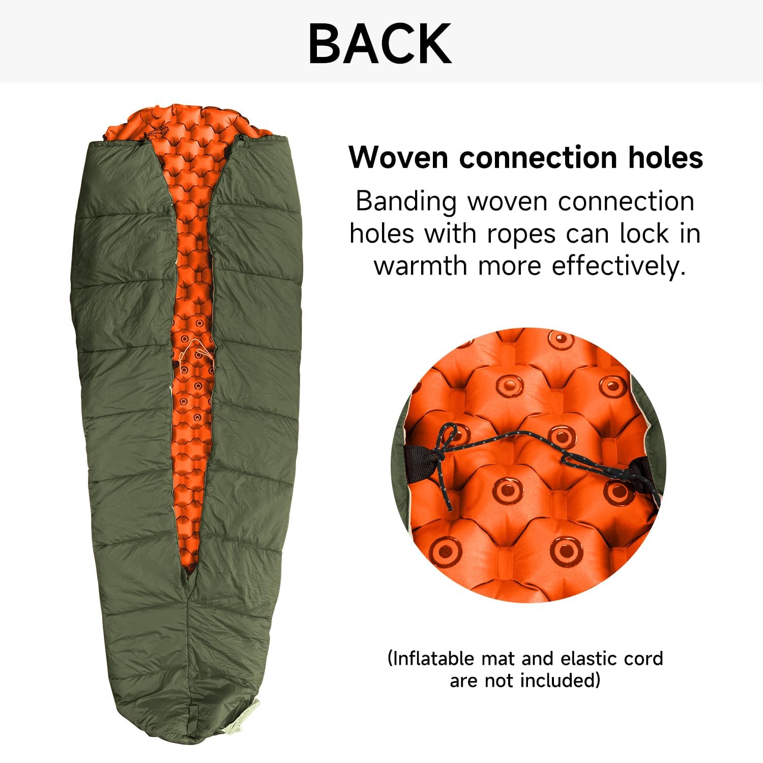Top Steppdecke für Hängematten, Ultraleichte Schlafsack-Top-Steppdecke, warm isolierende Schlafdecke für Hängematten Camping im Freien