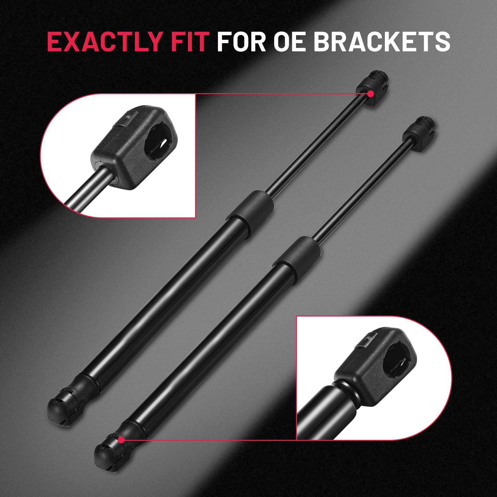 Soportes de elevación de portón trasero para Scion tC 2005-2010 BDFHYK 2005-2010, resistentes a la corrosión, amortiguadores de gas 4597, 2 unidades (no para 2017)