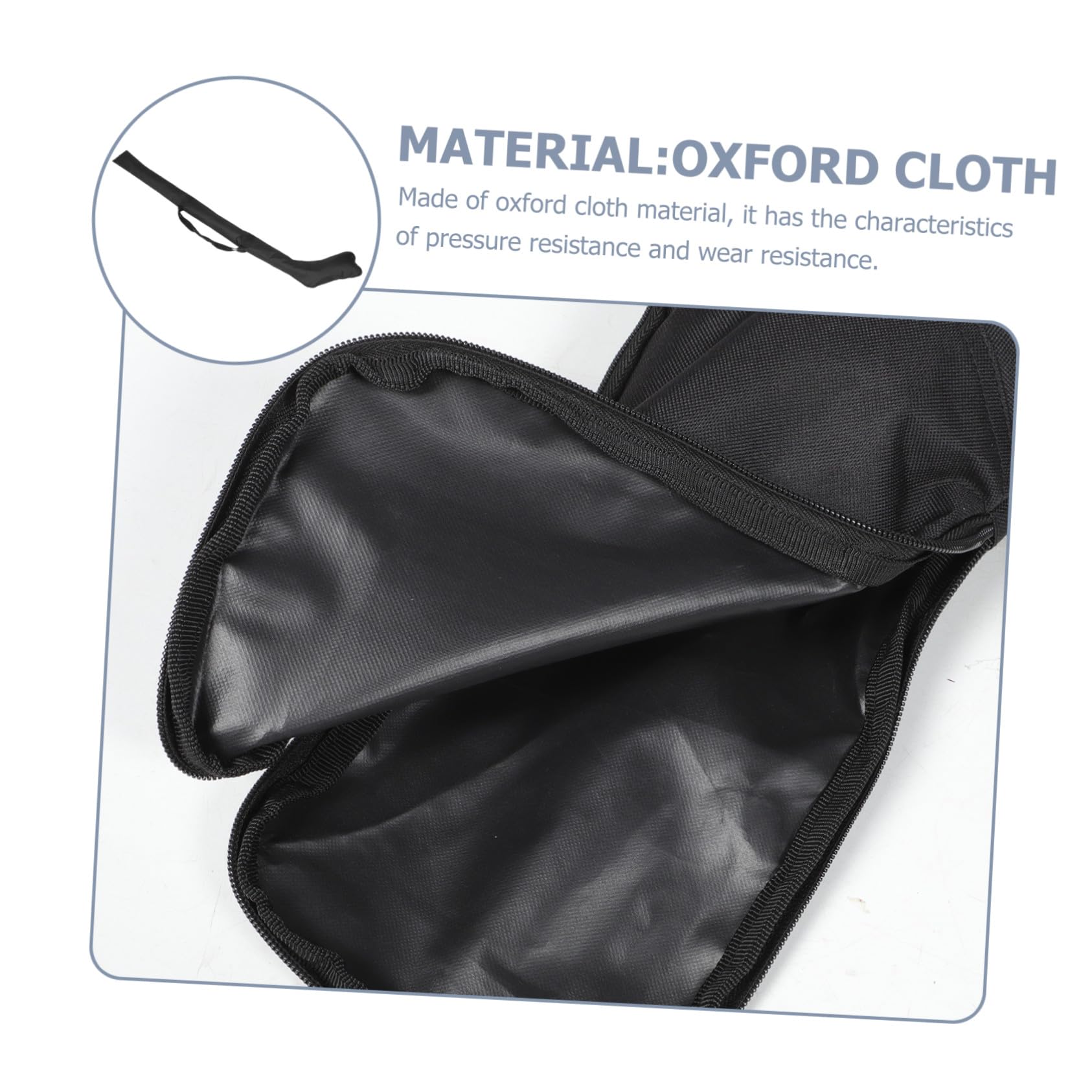 Bolsa para Palos de Hockey en Tela Oxford Resistente al Desgaste Diseño Especial para Ajuste, Cremallera Fácil de Tirar y Color Negro Adecuado para Deporte