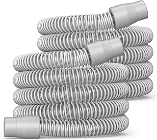 2-pack CPAP Hose, Universal CPAP Tubing - 6 Foot (72") Standard 22mm, Compatible with Most CPAP, BiPAP, and BiLevel Machines, CPAP Supplies, Durable, Flexible, Leakage Free, Gray
