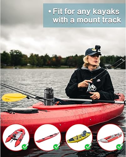Miniatura 5 de Portavasos para kayak multifuncional, se adapta a botellas de agua, bebidas, herramienta de pesca, instalación de montaje en pista de kayak,