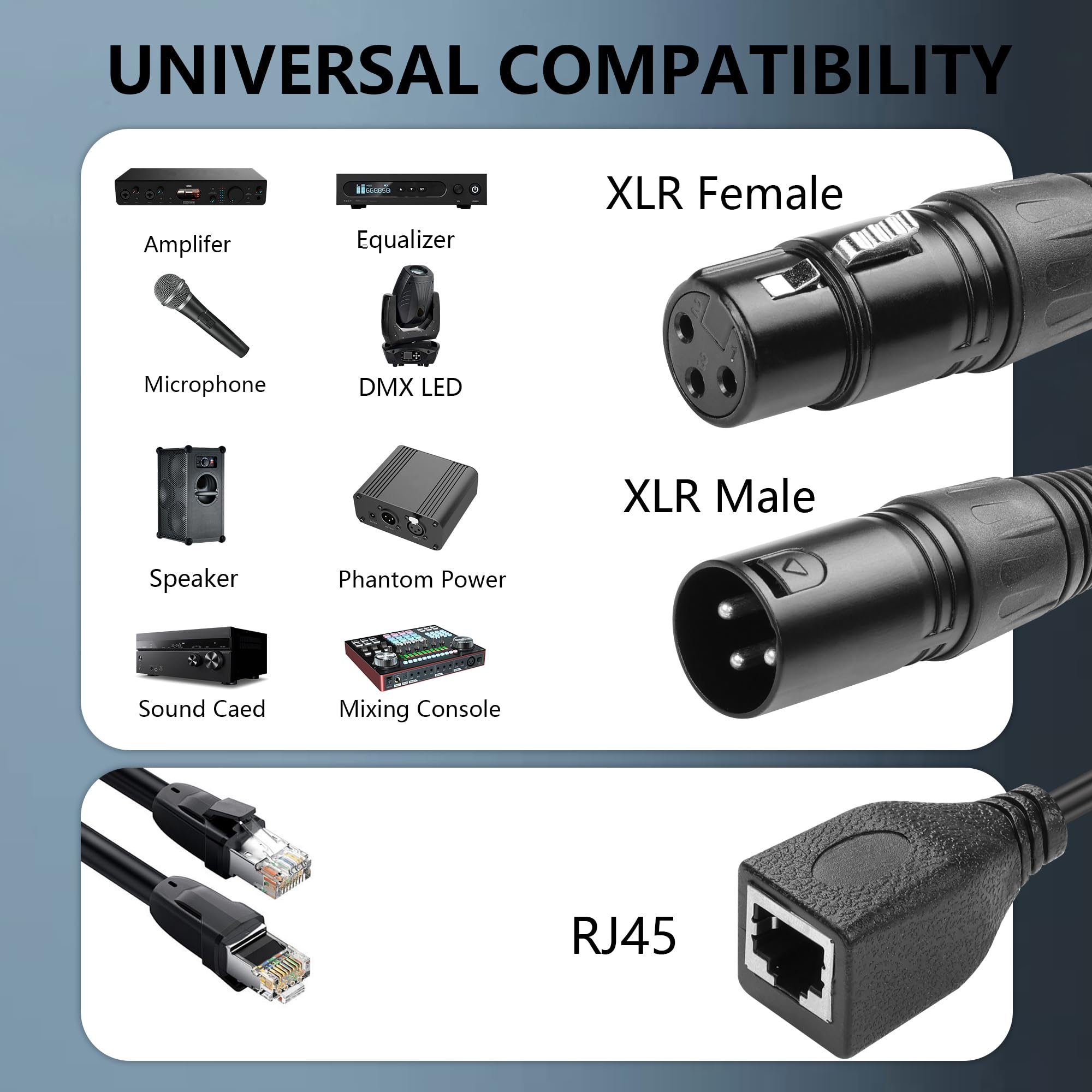 1 Par De Cables Adaptadores Xlr De A , Cable Convertidor | Cuotas sin