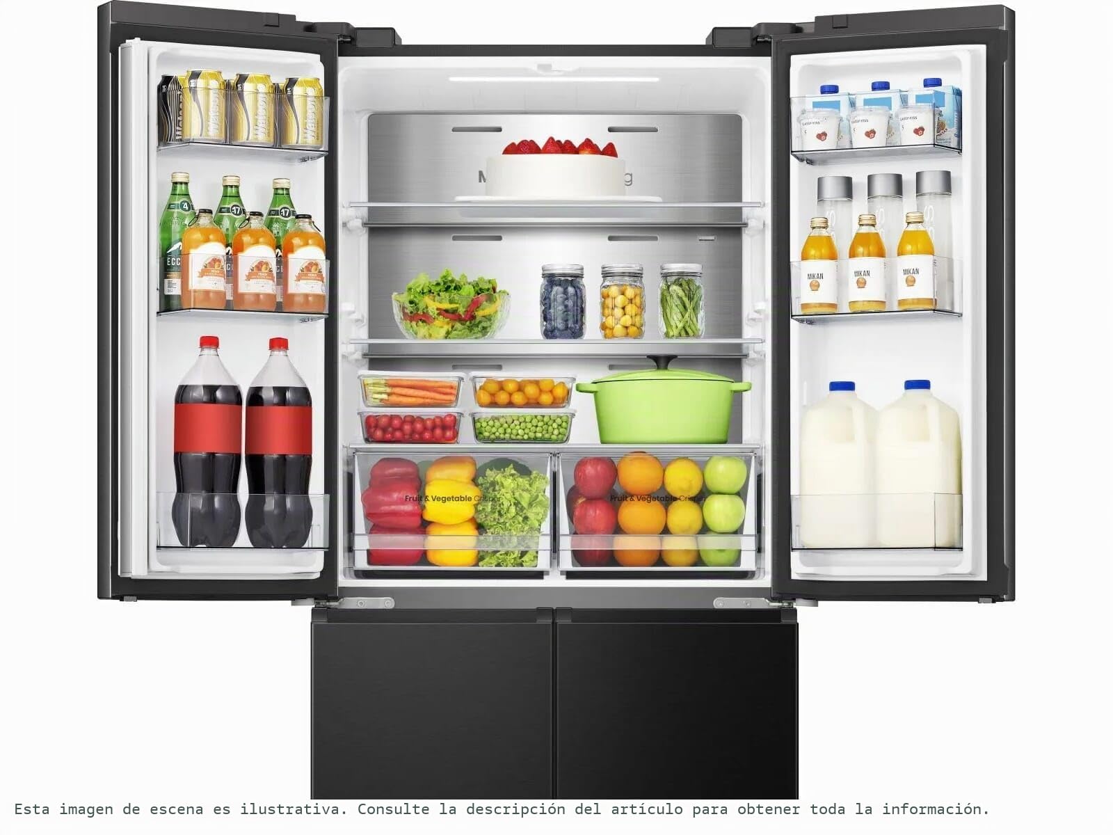 Hisense PureFlat RQ5P470SAFD - Nevera congelador anticongelante (79 cm), color negro