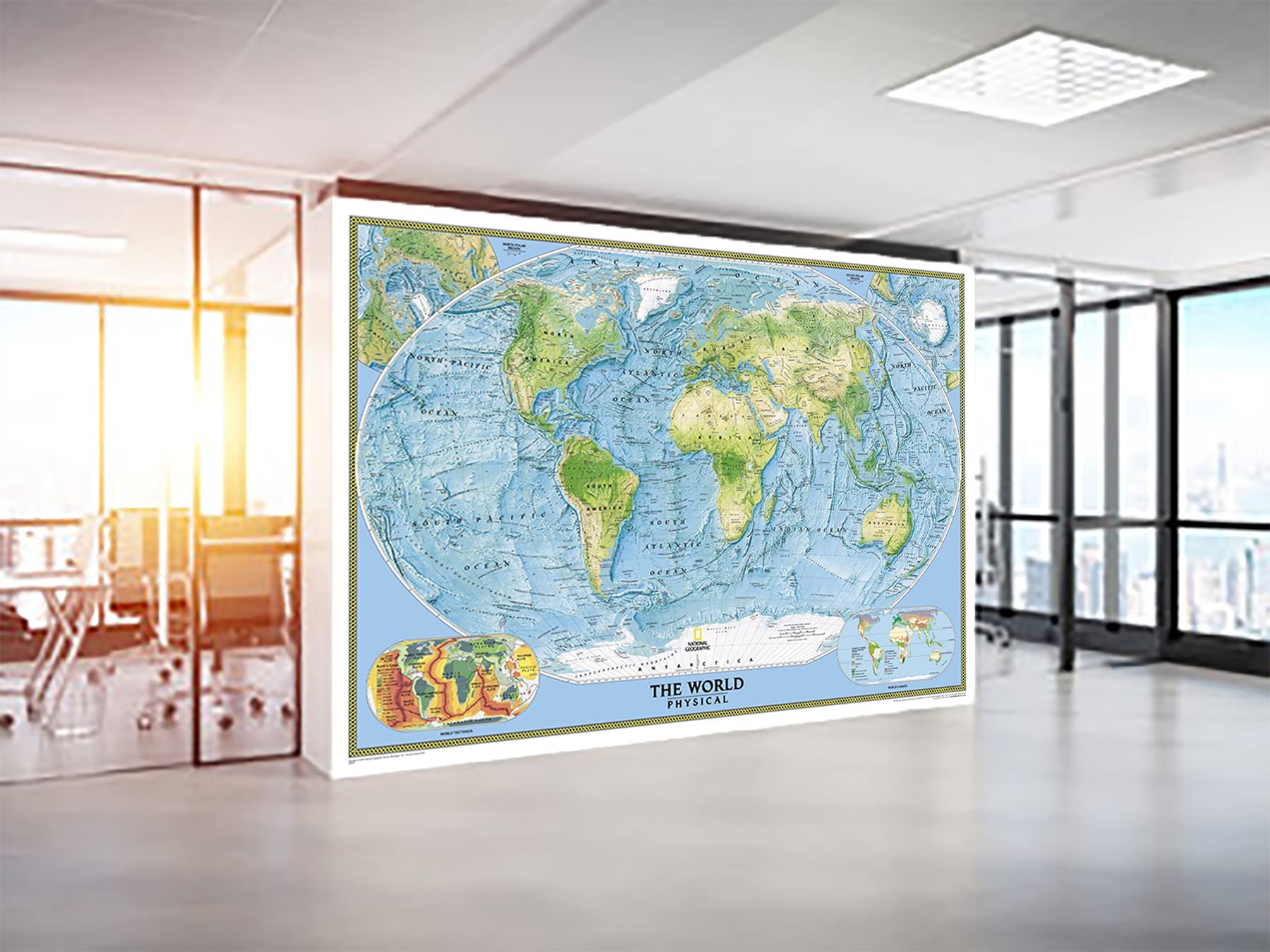 INFINITY INTERIORS | Waterproof Wall Stickers | PVC Self Adhesive Vinyl World Map Wall Poster for Living Room, Hall, Play Room, Bedroom, Kitchen, Office (36x48 Inch) (B0C53XZLQY) Amazon Price History, Amazon Price Tracker