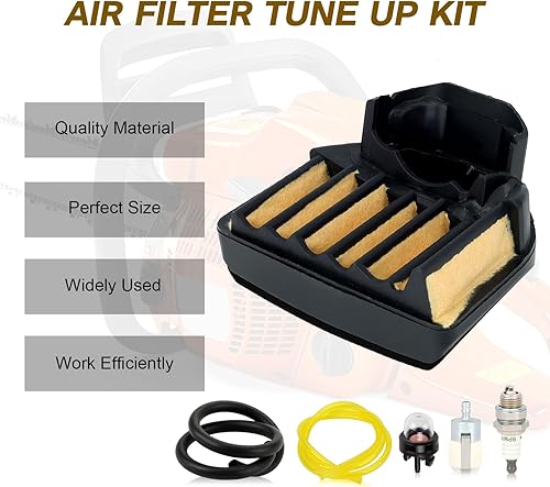 Miniatura 5 de Kit de afinación de filtro de aire 455 para Husqvarna 455 Rancher 460 Rancher 460 455E 461 Motosierra 537255701 Kit de mantenimiento con filtro de